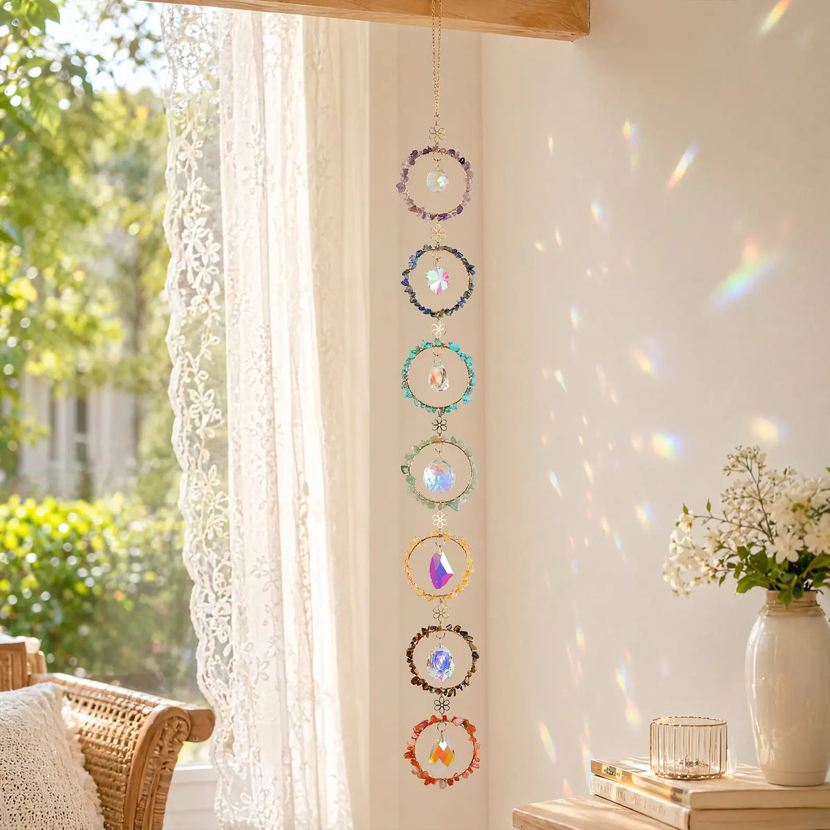 rainbow maker,front porch,window hanging,garden,gift