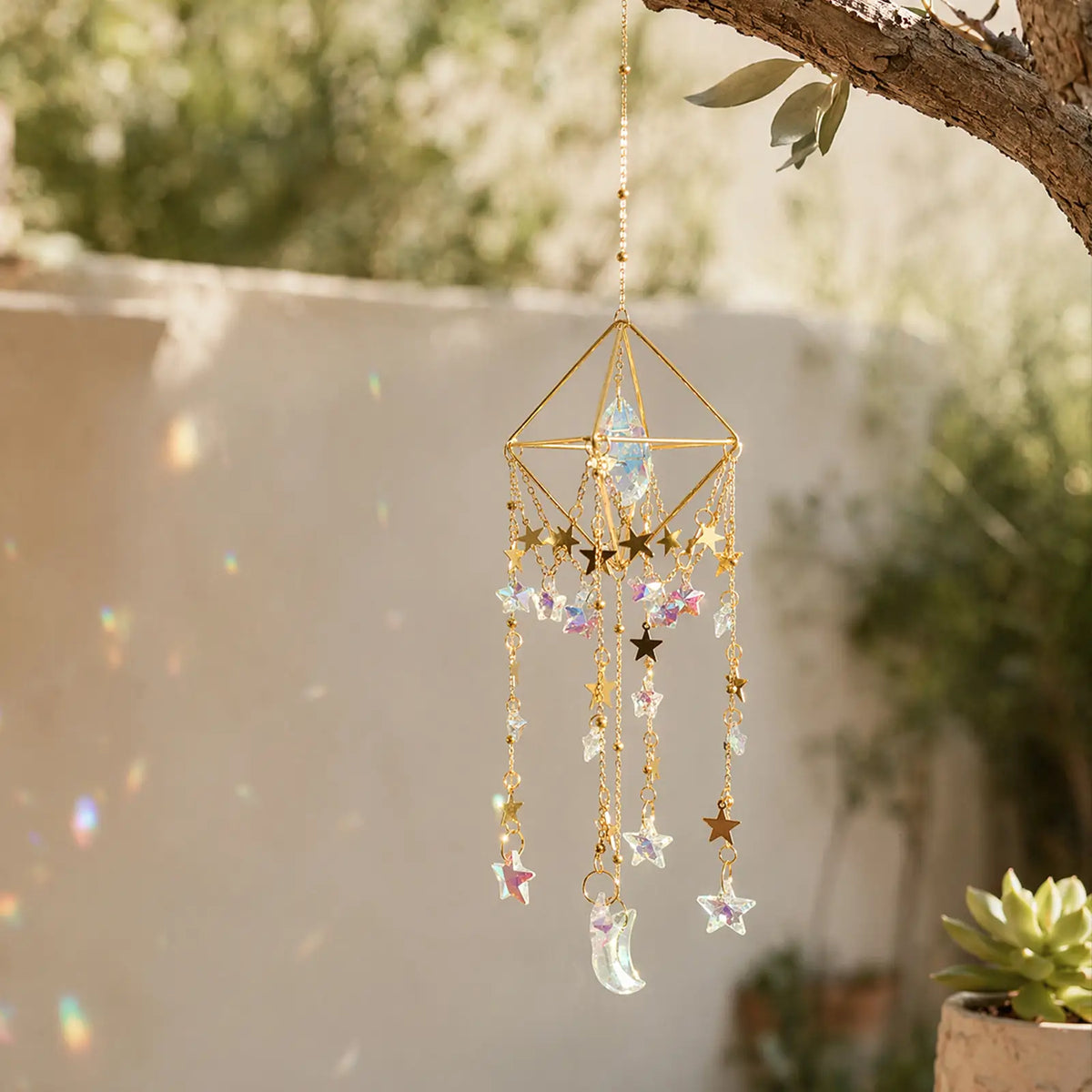 rainbow maker,front porch,window,hanging,garden,gift