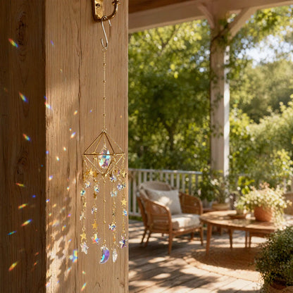 rainbow maker,front porch,window,hanging,garden,gift