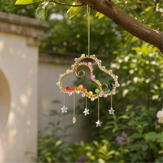 rainbow maker,front porch,window,hanging,garden,gift