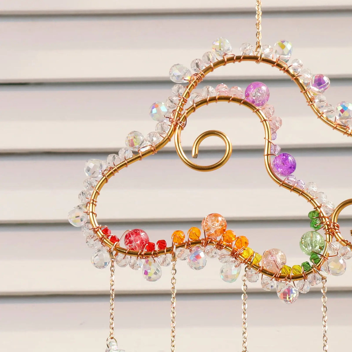 rainbow maker,front porch,window,hanging,garden,gift