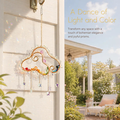 rainbow maker,front porch,window,hanging,garden,gift