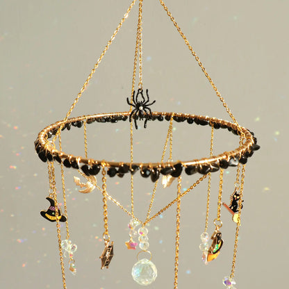 Handmade Halloween Crystal Suncatcher, Rainbow Maker for Window Porch & Garden Decor