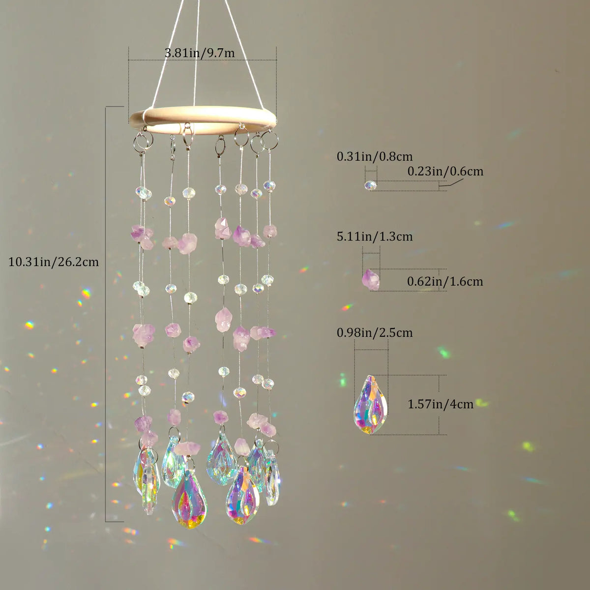 rainbow maker,front porch,window,hanging,garden,gift