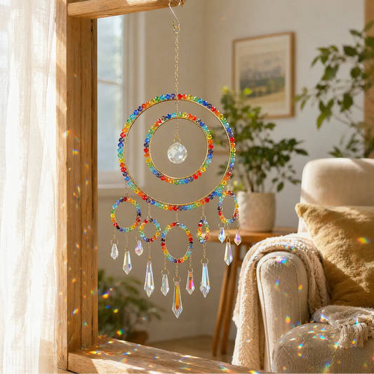 rainbow maker,front porch,window,hanging,garden,gift