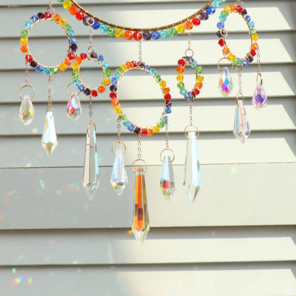 rainbow maker,front porch,window,hanging,garden,gift