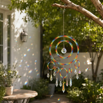 rainbow maker,front porch,window,hanging,garden,gift