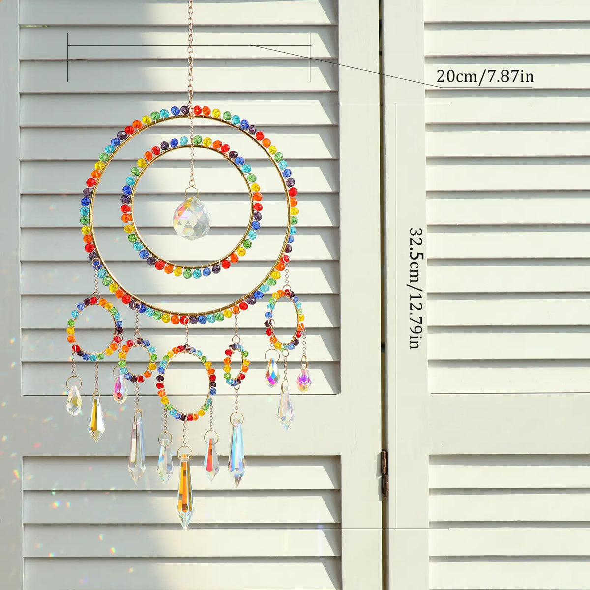 rainbow maker,front porch,window,hanging,garden,gift