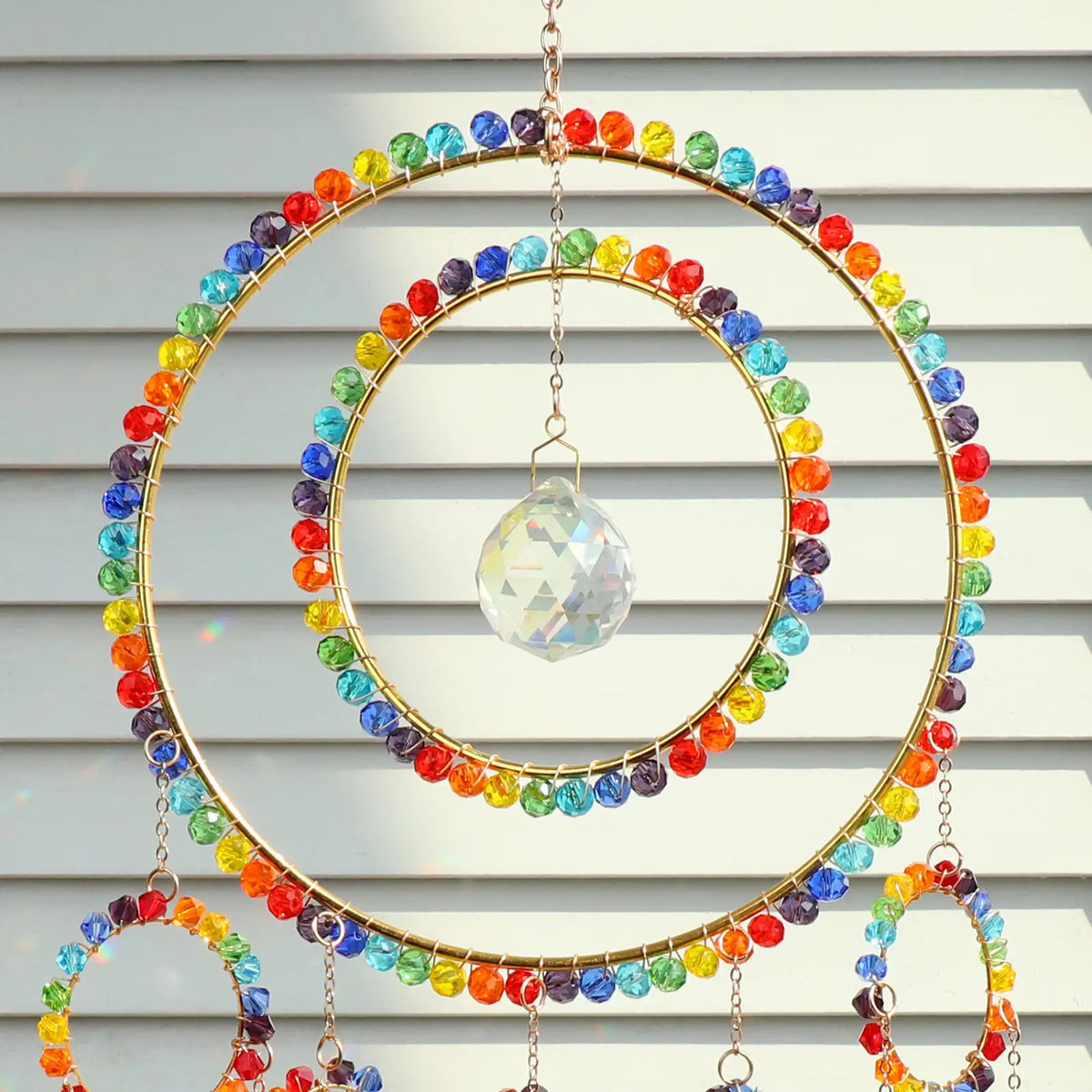rainbow maker,front porch,window,hanging,garden,gift
