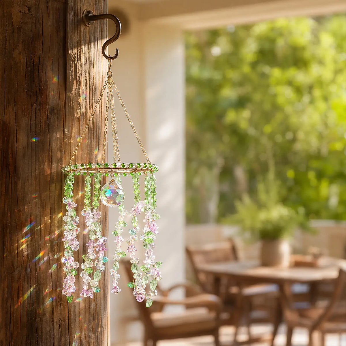 rainbow maker,front porch,window hanging,garden,gift