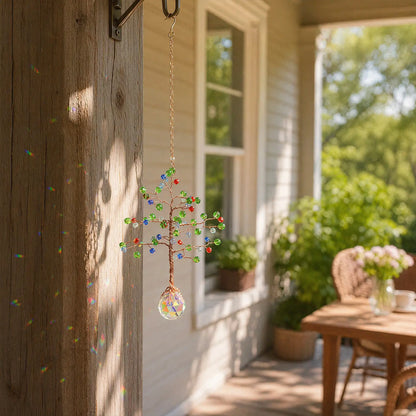 rainbow maker,front porch,window,hanging,garden,gift