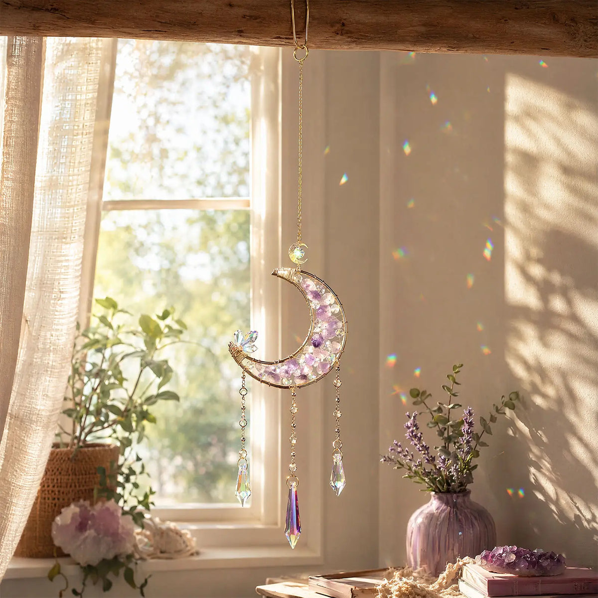 rainbow maker,front porch,window hanging,garden,gift