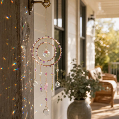 rainbow maker,front porch,window,hanging,garden,gift