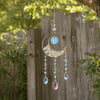 Handmade Evil Eye Crystal Suncatcher, Rainbow Maker for Window Porch & Garden Decor