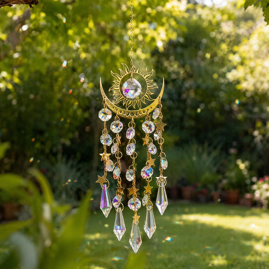 sun catcher,rainbow maker,front porch,window hanging,garden,gift
