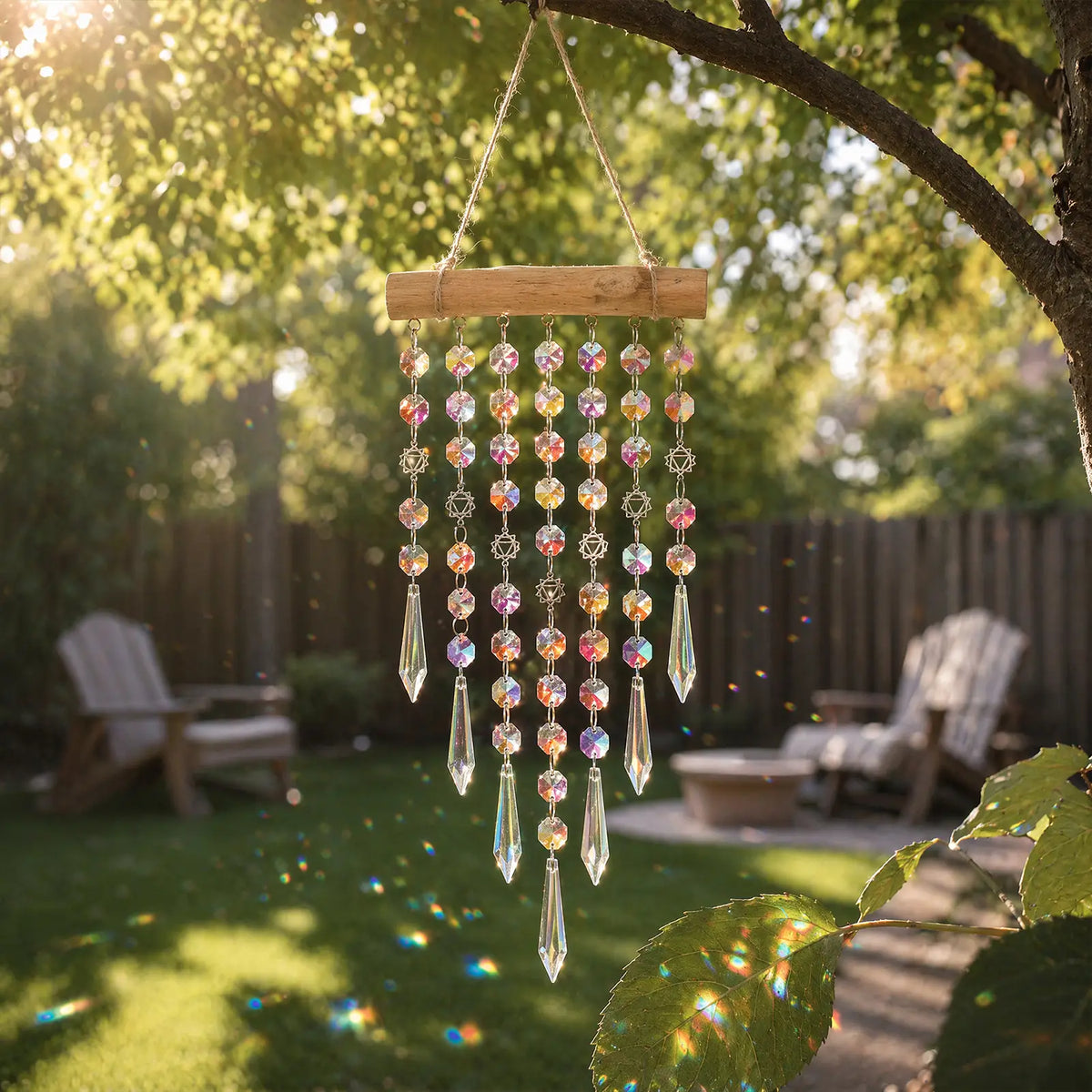 rainbow maker,front porch,window,hanging,garden,gift