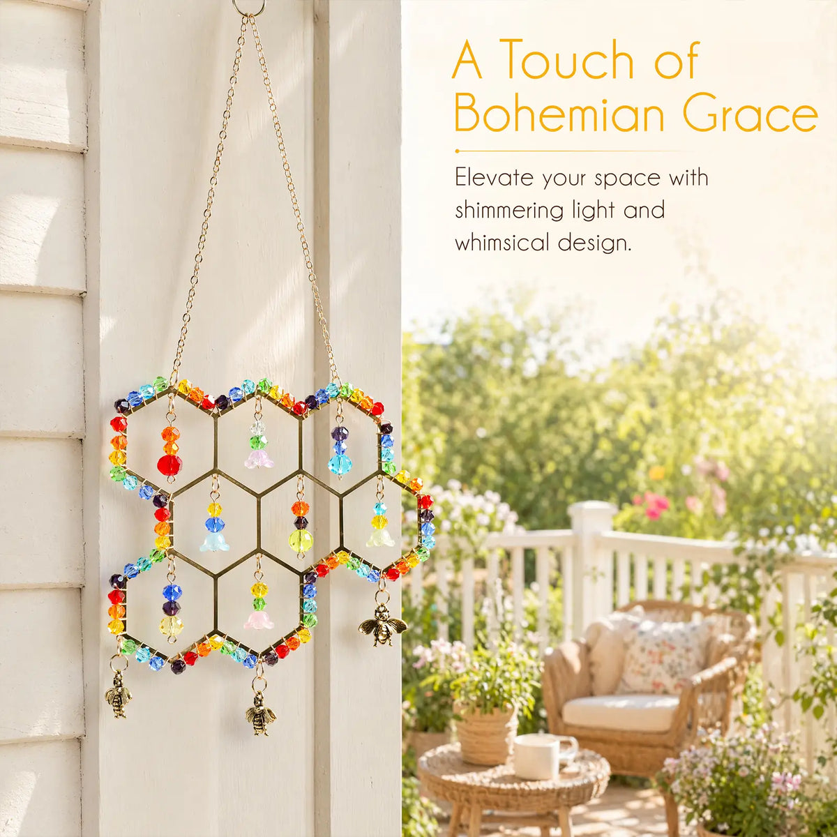rainbow maker,front porch,window,hanging,garden,gift