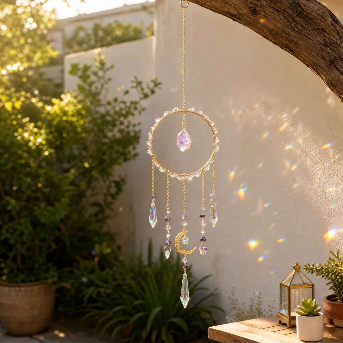 rainbow maker,front porch,window hanging,garden,gift