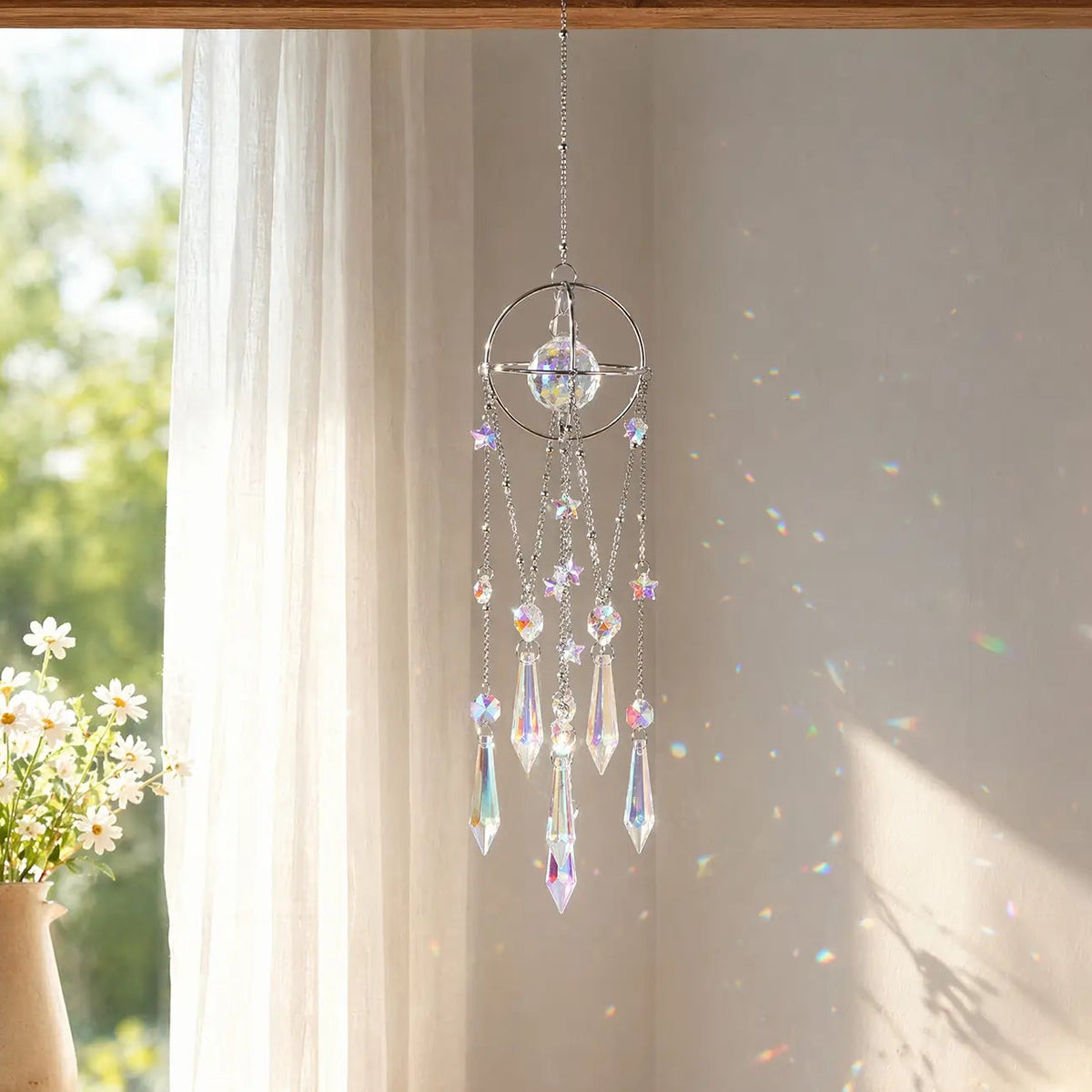 rainbow maker,front porch,window,hanging,garden,gift