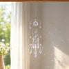 Handmade Celestial Star Crystal Suncatcher, Rainbow Maker for Window Porch & Garden Decor