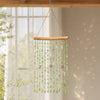 Handmade Green Curtain Crystal Suncatcher, Rainbow Maker for Window Porch & Garden Decor