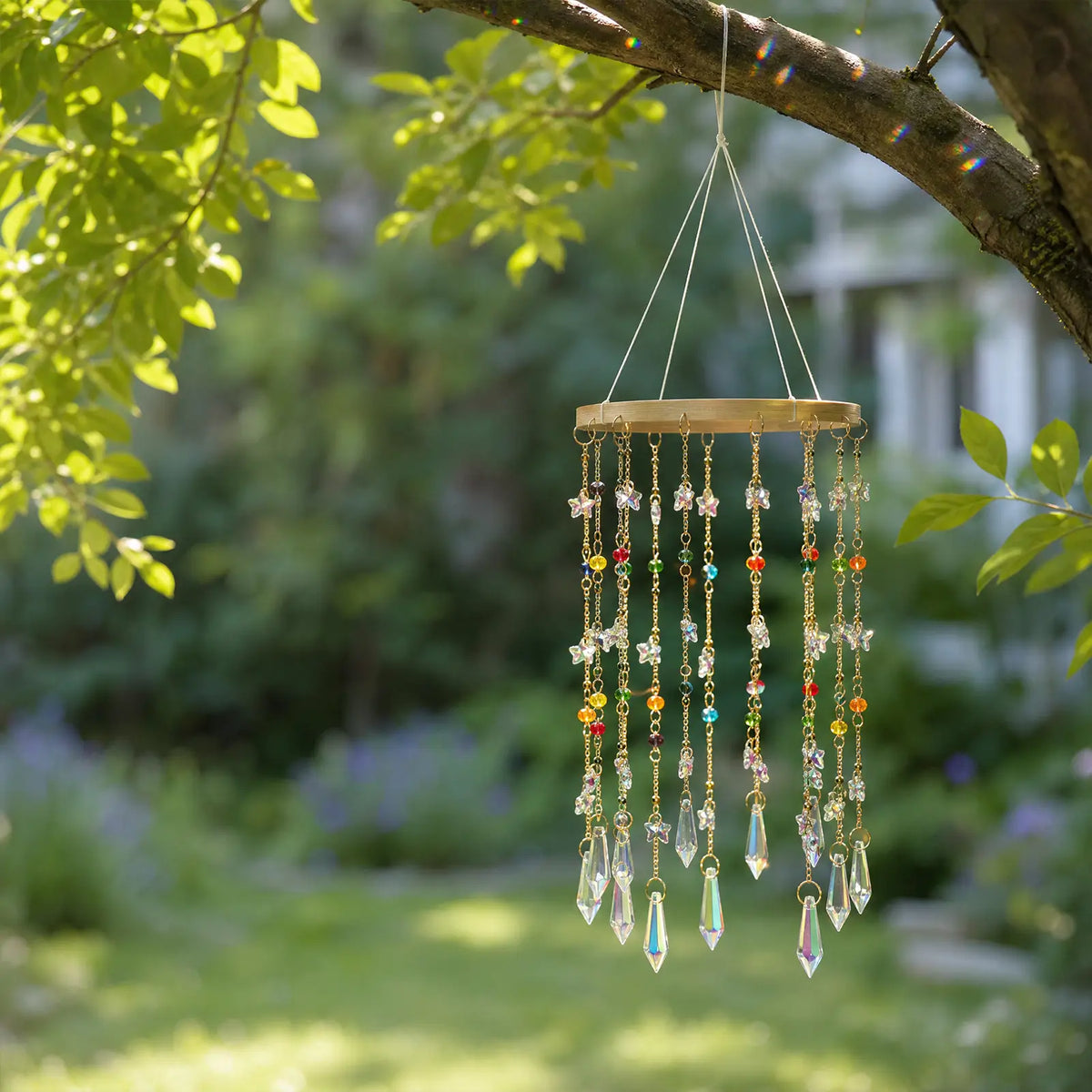 rainbow maker,front porch,window,hanging,garden,gift