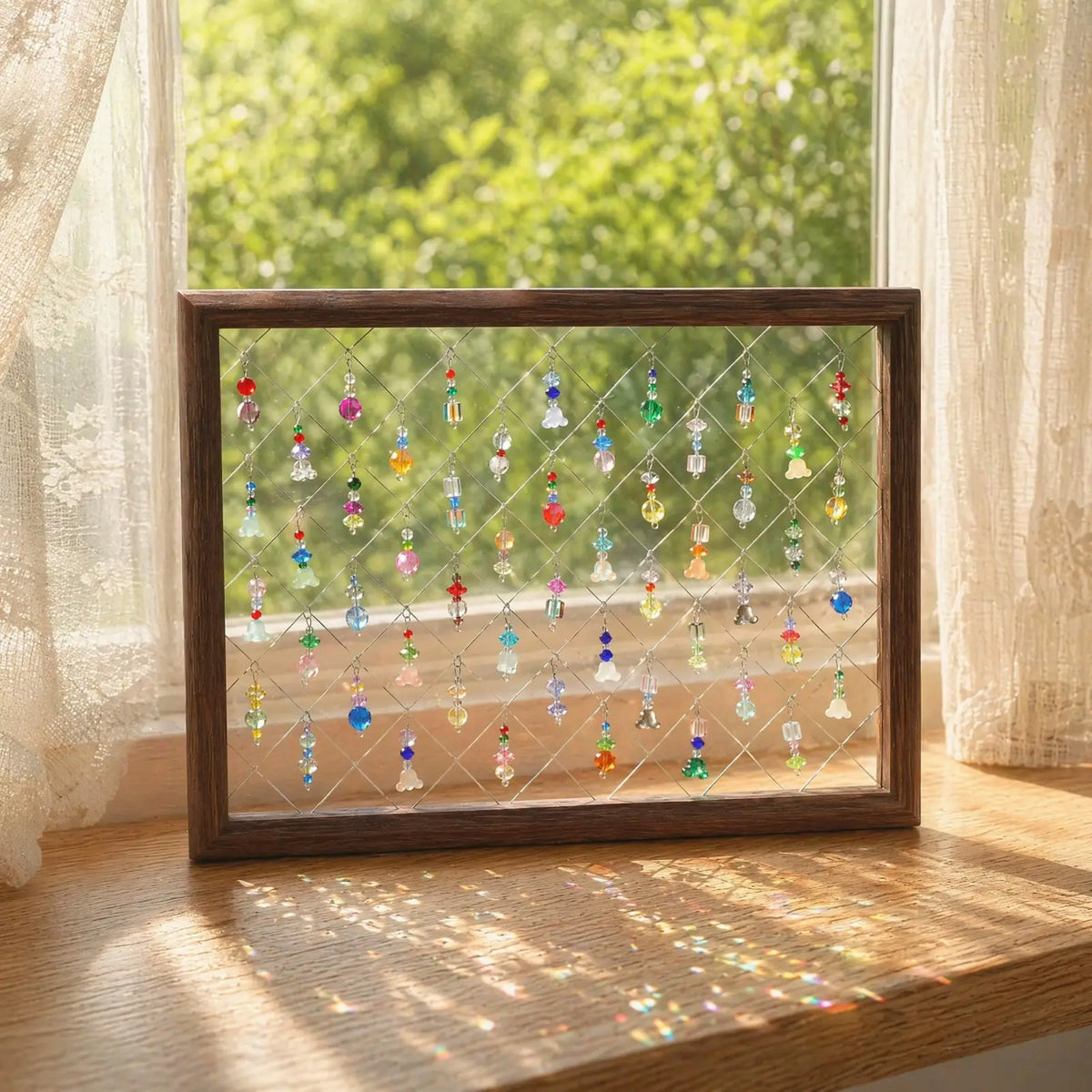 rainbow maker,front porch,window,hanging,garden,gift