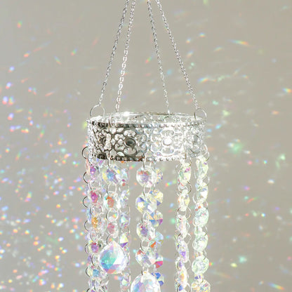 sun catcher,rainbow maker,front porch,window hanging