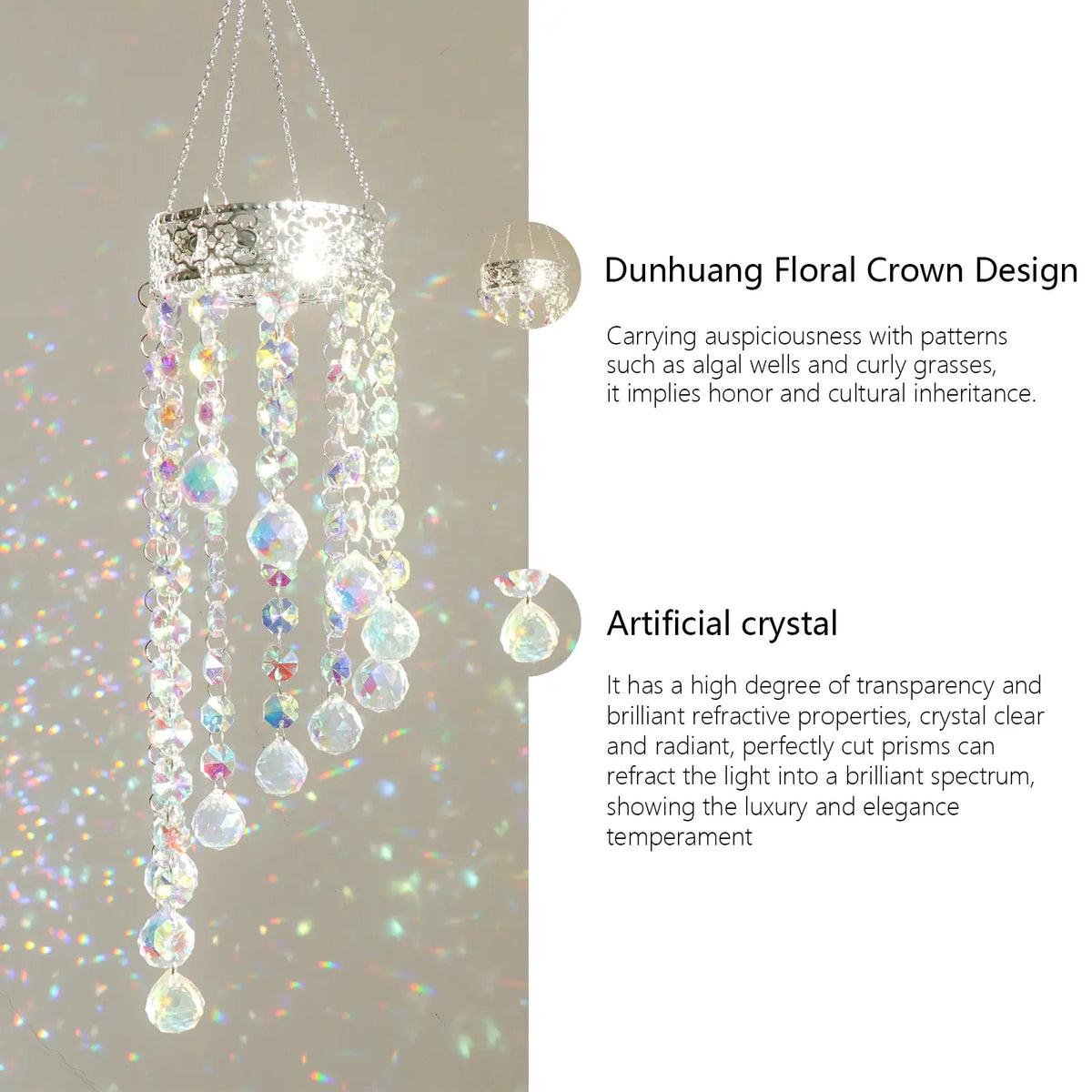 sun catcher,rainbow maker,front porch,window hanging