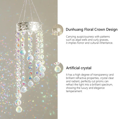 sun catcher,rainbow maker,front porch,window hanging