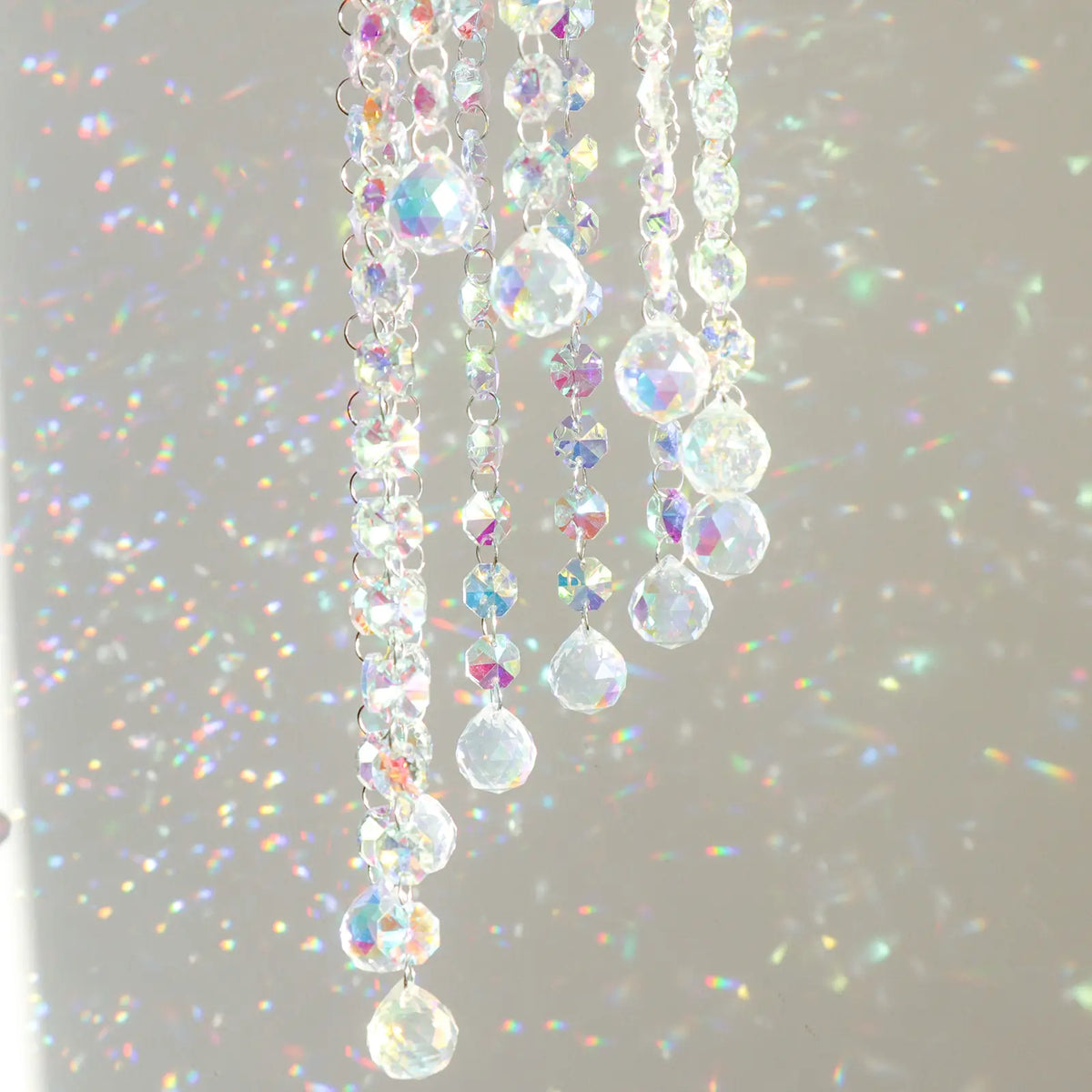 sun catcher,rainbow maker,front porch,window hanging